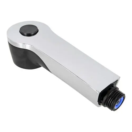 Handbrause aus Chrom mit ergonomischem Griff und einem runden Knopf zum Anpassen des Wasserstrahls, gefertigt von Ideal Standard.